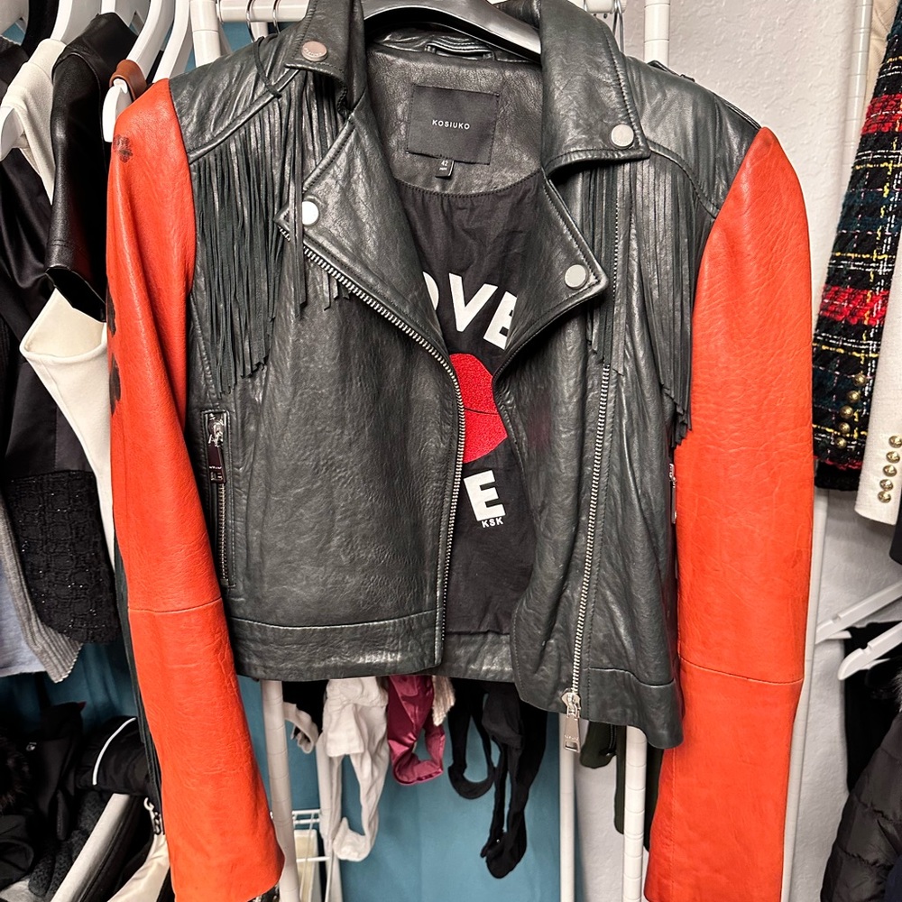 Unique leather jacket - Picture 3 of 5